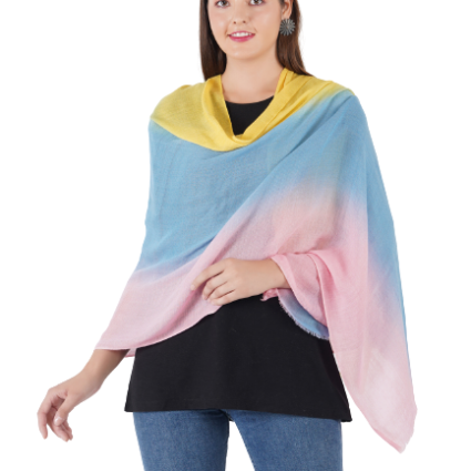 SOFT WOOL STOLE OMBRE