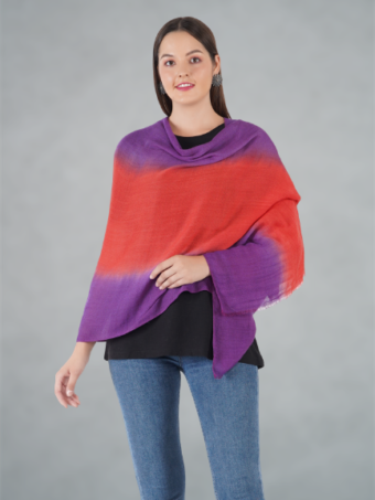 SOFT WOOL STOLE OMBRE