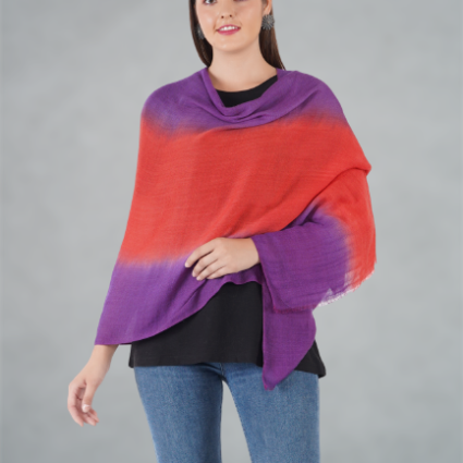 SOFT WOOL STOLE OMBRE