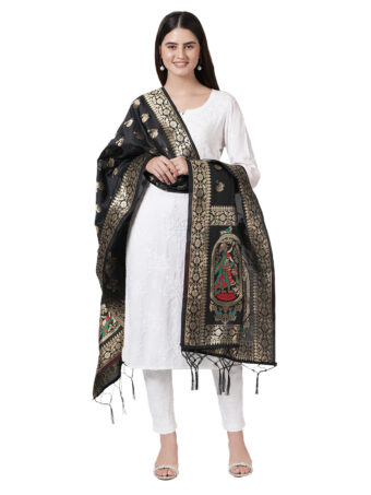 Women's Woven Banarasi Silk Zari Dupatta - Image 2