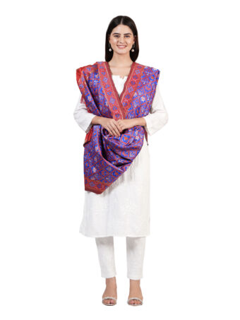 Women's Floral Silk Blend Dupatta - Image 4