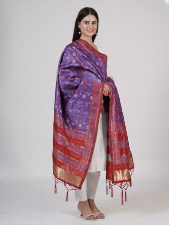 Women's Floral Silk Blend Dupatta - Image 2