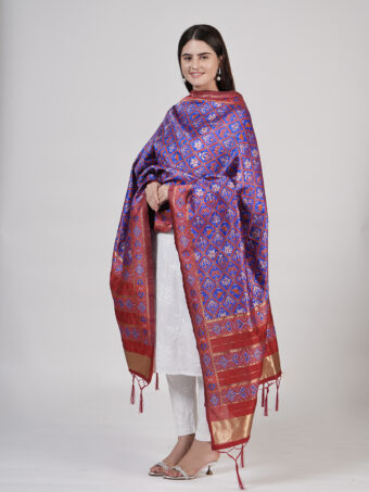 Women's Floral Silk Blend Dupatta