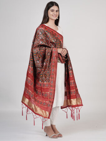 Women's Floral Silk Blend Dupatta - Image 2