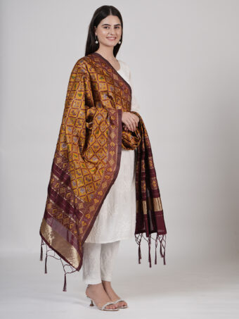 Women's Floral Silk Blend Dupatta - Image 2