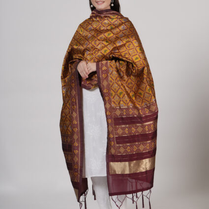 Women's Floral Silk Blend Dupatta
