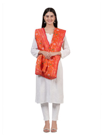 Women's Floral Silk Blend Dupatta - Image 3