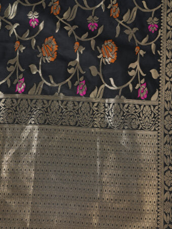 Women's Floral Silk Blend Dupatta - Image 7