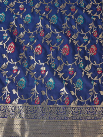 Women's Floral Silk Blend Dupatta - Image 6
