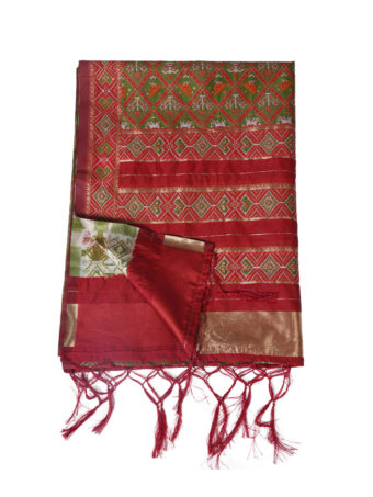 Women's Floral Silk Blend Dupatta - Image 6