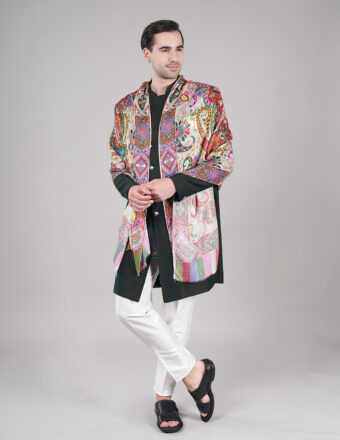 Unisex Fine Soft Bamboo Stole, Kalamkari Print Design - Image 4