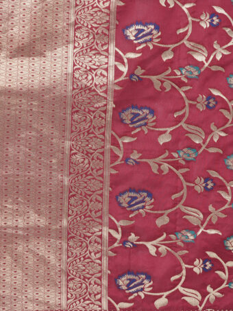 Women's Floral Silk Blend Dupatta - Image 6