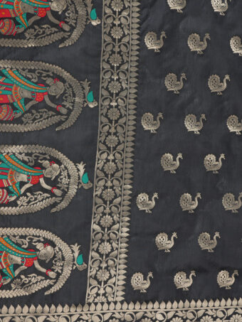 Women's Woven Banarasi Silk Zari Dupatta - Image 7