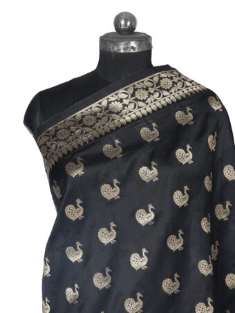 Women's Woven Banarasi Silk Zari Dupatta - Image 8