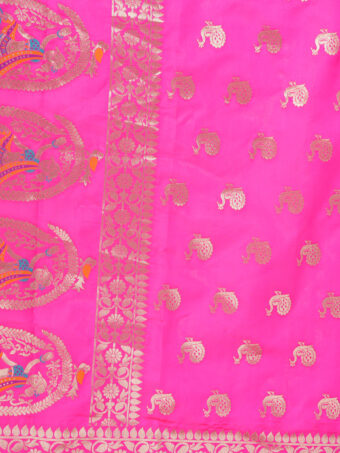 Woven Paithani Banarasi Silk Dupatta - Image 7