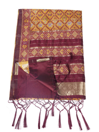 Women's Floral Silk Blend Dupatta - Image 6