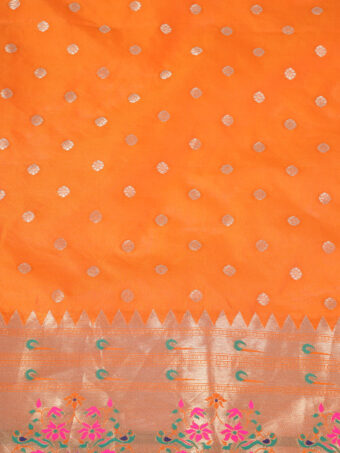 Woven Paithani Banarasi Silk Dupatta - Image 7