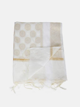 Woven Design Silk Blend Banarasi Dupatta with Zari - Image 7