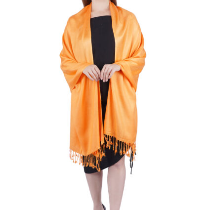 Blended Pashmina Soft Silky Women's Viscose Stole with Hanger