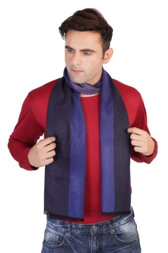 Woven Reversible Printed Men's Wool & Acrylic Muffler - Image 3