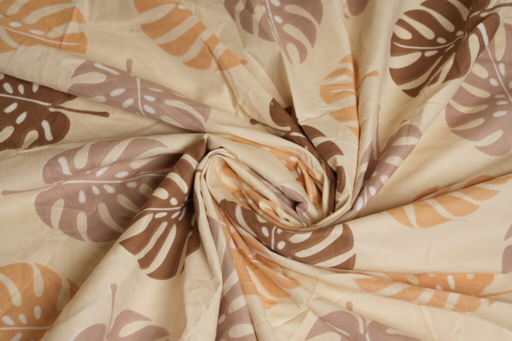 INDHOME LIFE Leaf Print Elastic Fitted Bedsheet – Cotton Blend Double Bed 78x72 Inches with Pillow Covers - Image 7
