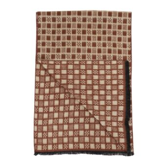 Woven Reversible Printed Men's Wool & Acrylic Muffler - Image 5