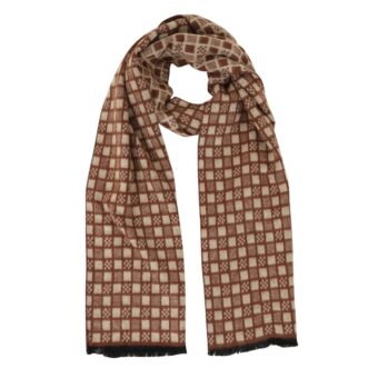 Woven Reversible Printed Men's Wool & Acrylic Muffler - Image 6