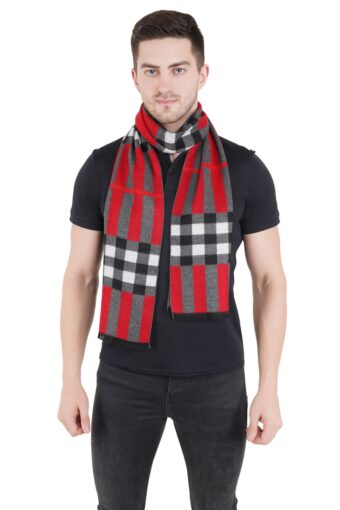 Woven Reversible Printed Men's Wool & Acrylic Muffler - Image 3