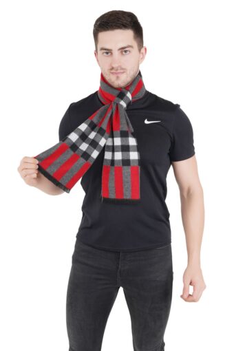 Woven Reversible Printed Men's Wool & Acrylic Muffler - Image 4