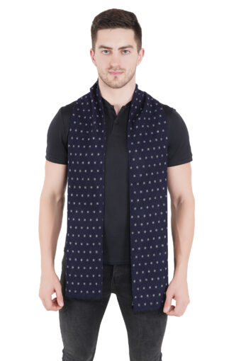 Woven Reversible Printed Men's Wool & Acrylic Muffler - Image 2
