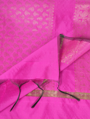 Woven Design Silk Blend Banarasi Dupatta with Zari - Image 9