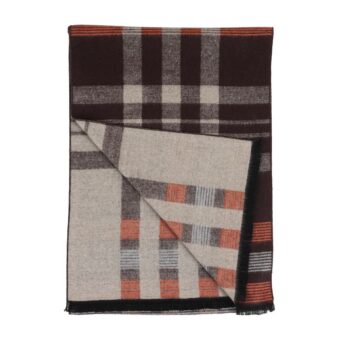 Woven Reversible Printed Men's Wool & Acrylic Muffler - Image 4