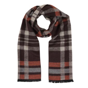 Woven Reversible Printed Men's Wool & Acrylic Muffler - Image 5