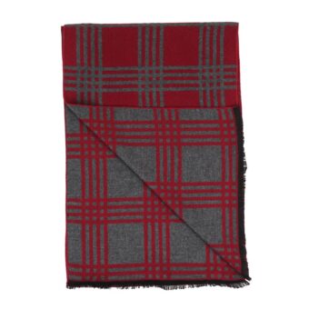 Woven Reversible Printed Men's Wool & Acrylic Muffler - Image 5