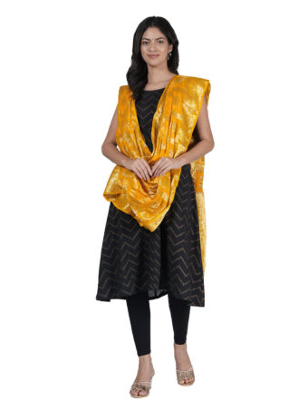 Jaipuri Rajasthani Art Silk Bandhani Bandhej Banarasi Gharchola Dupatta - Image 4