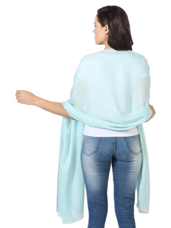 Women's Solid Blended Shawl - Image 2