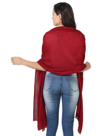 Women's Solid Blended Shawl - Image 4