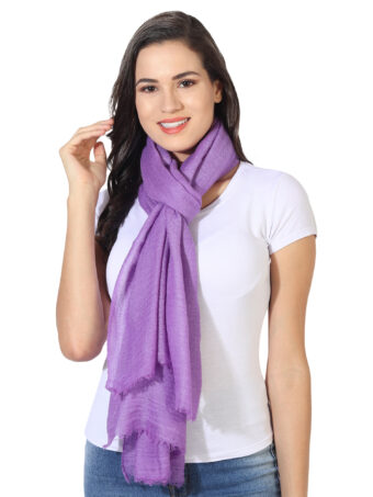 Women's Solid Blended Shawl - Image 4