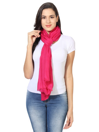 Women's Solid Blended Shawl - Image 2