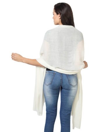 Women's Solid Blended Shawl - Image 4