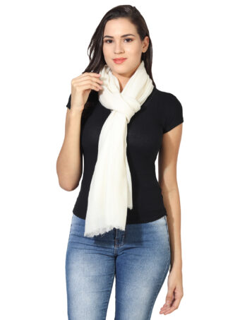 Women's Solid Blended Shawl - Image 2