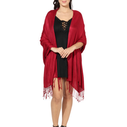 Blended Pashmina Soft Silky Women's Viscose Stole with Hanger