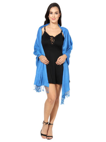Blended Pashmina Soft Silky Women's Viscose Stole with Hanger - Image 3