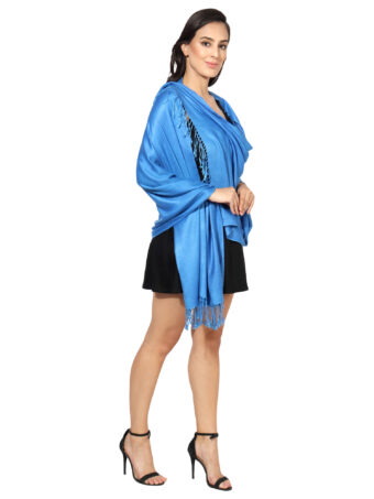 Blended Pashmina Soft Silky Women's Viscose Stole with Hanger