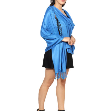 Blended Pashmina Soft Silky Women's Viscose Stole with Hanger
