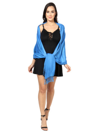 Blended Pashmina Soft Silky Women's Viscose Stole with Hanger - Image 4