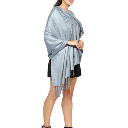 Blended Pashmina Soft Silky Women's Viscose Stole with Hanger