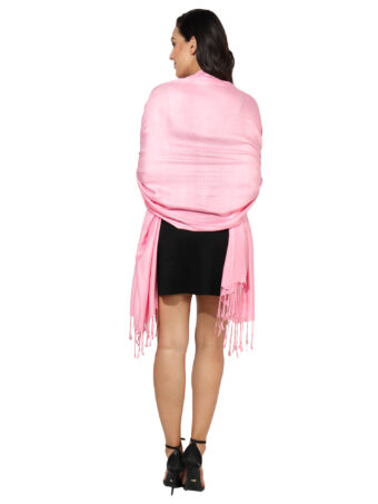 Blended Pashmina Soft Silky Women's Viscose Stole with Hanger - Image 2
