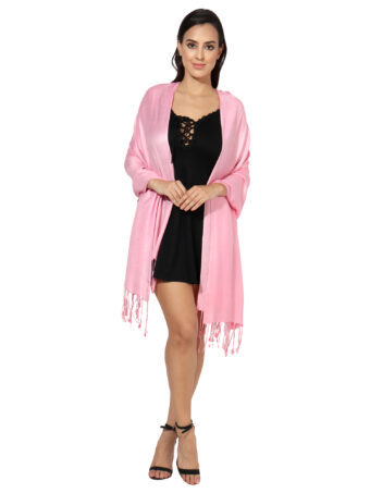 Blended Pashmina Soft Silky Women's Viscose Stole with Hanger - Image 3