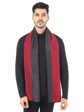 Woven Reversible Printed Men's Wool & Acrylic Muffler - Image 2